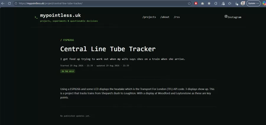 Central Line Tube Tracker